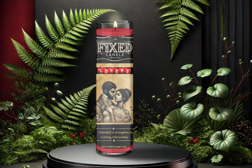 Lovers Candle | Reignite Passion, Restore Connection, Deepen Love | Fixed Dressed 7 Day Glass Candle