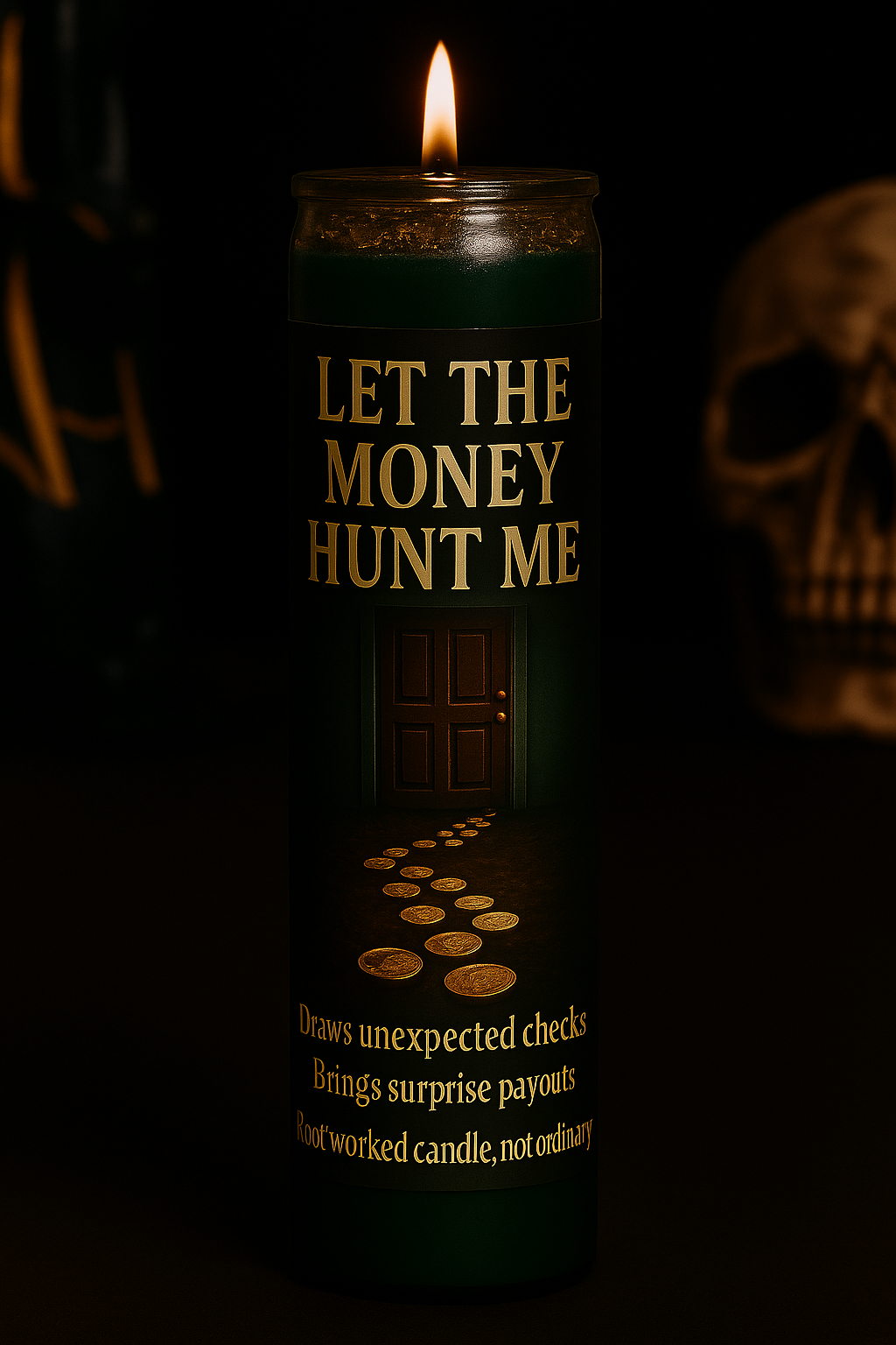 Let The Money Hunt Me Candle | Draw Money Fast | Unexpected Checks | Rootwork Fixed Candle