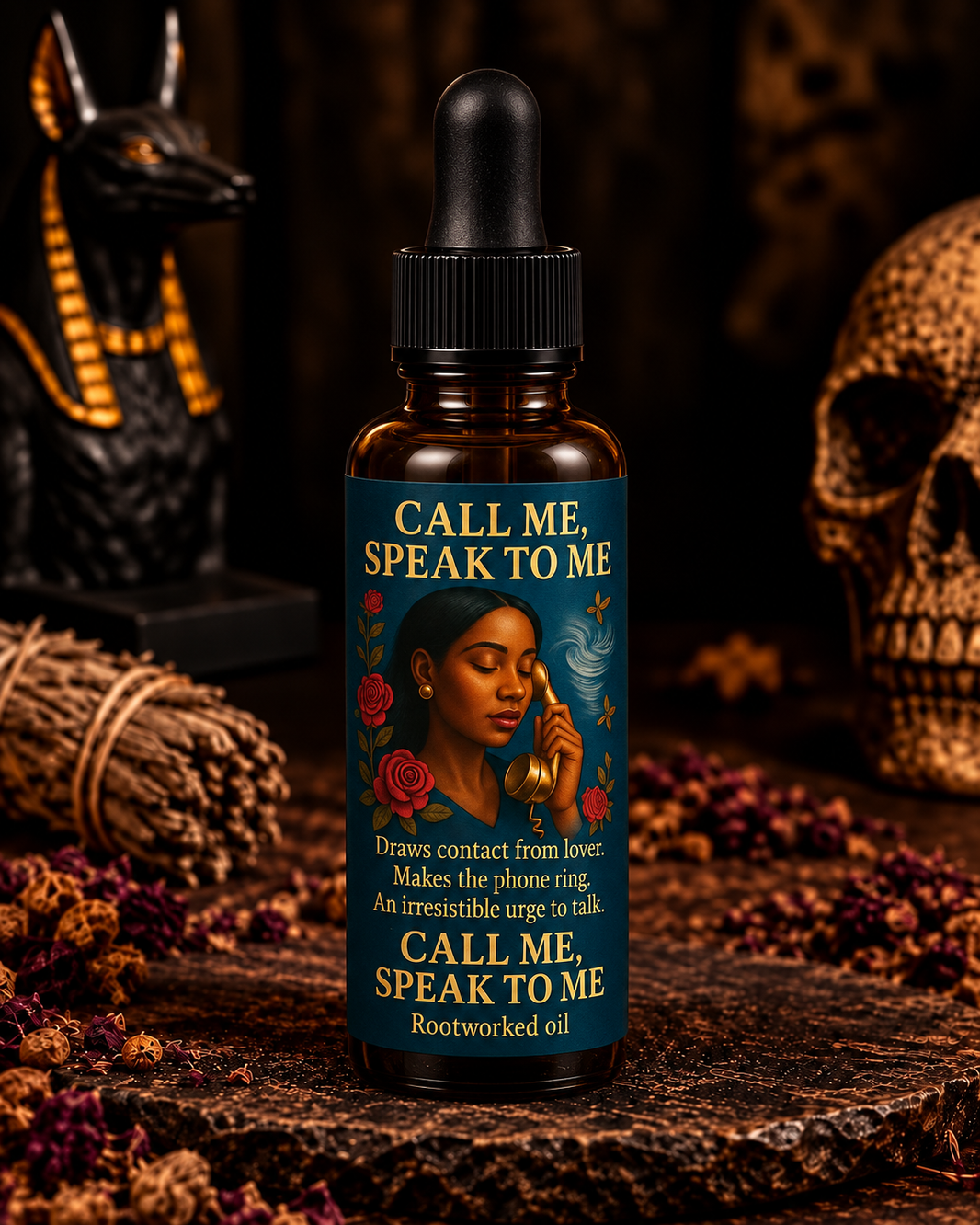 Call Me, Speak to Me Candle | Rootwork Spell Candle for Contact, Communication & Phone Calls
