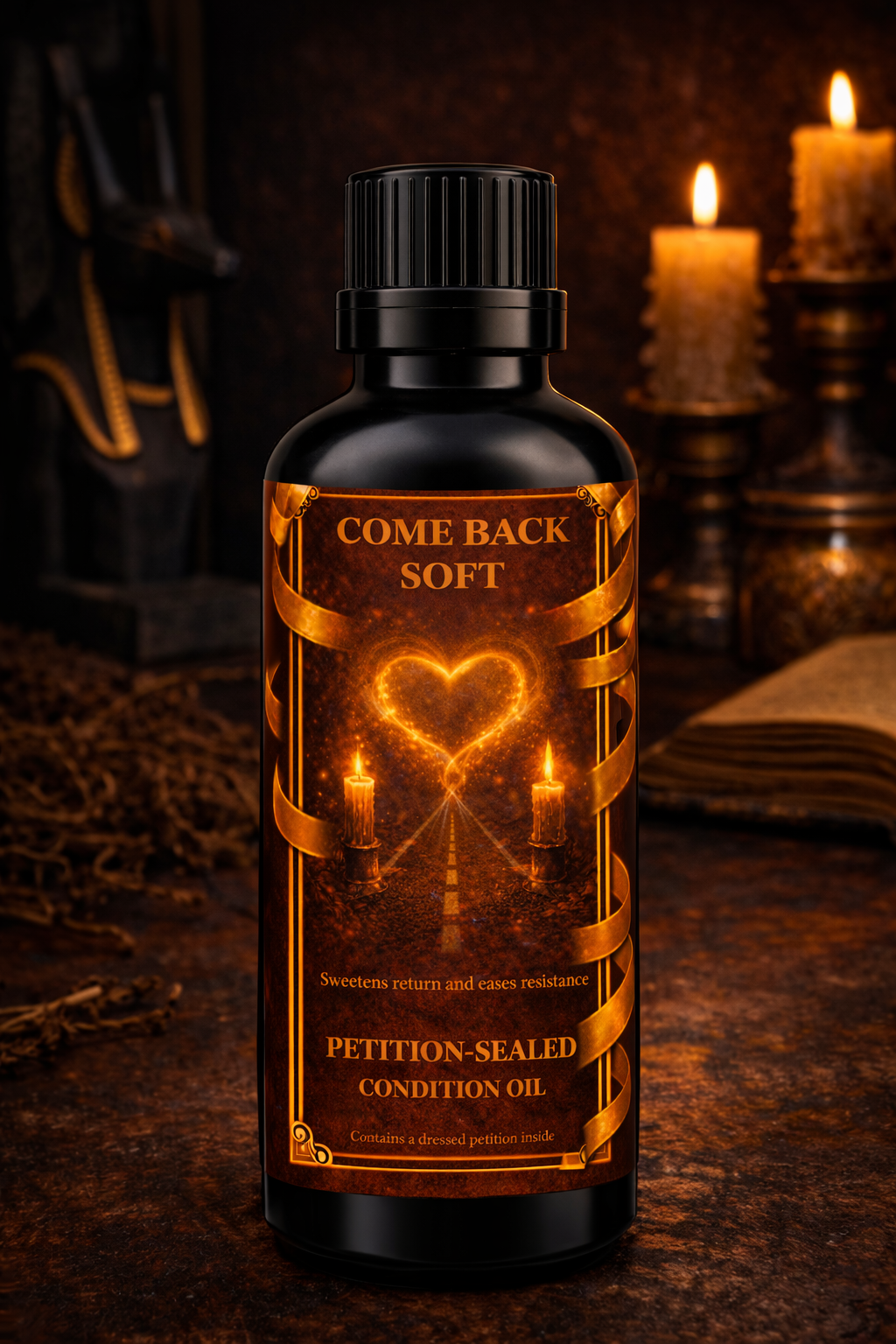 Come Back Soft Condition Oil | Gentle Return • Emotional Ease • Sweetened Paths | Petition-Sealed Rootwork Oil