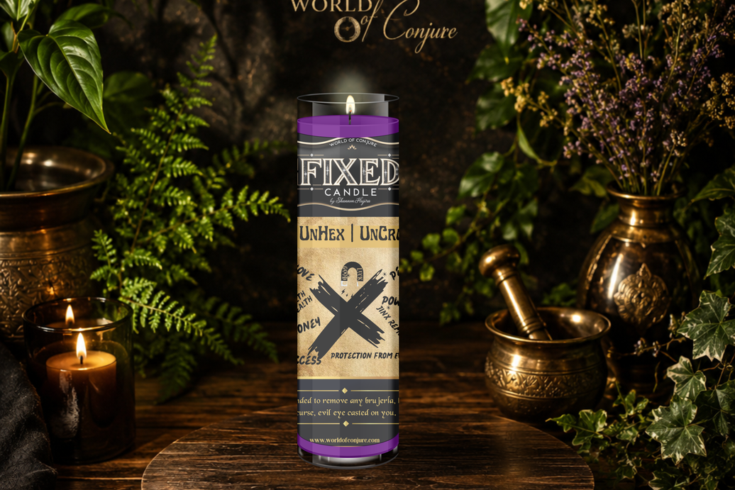 Uncross | UnHex | UnHex, Remove Brujería, Break Curses & Evil Eye | Fixed Dressed 7 Day Glass Candle