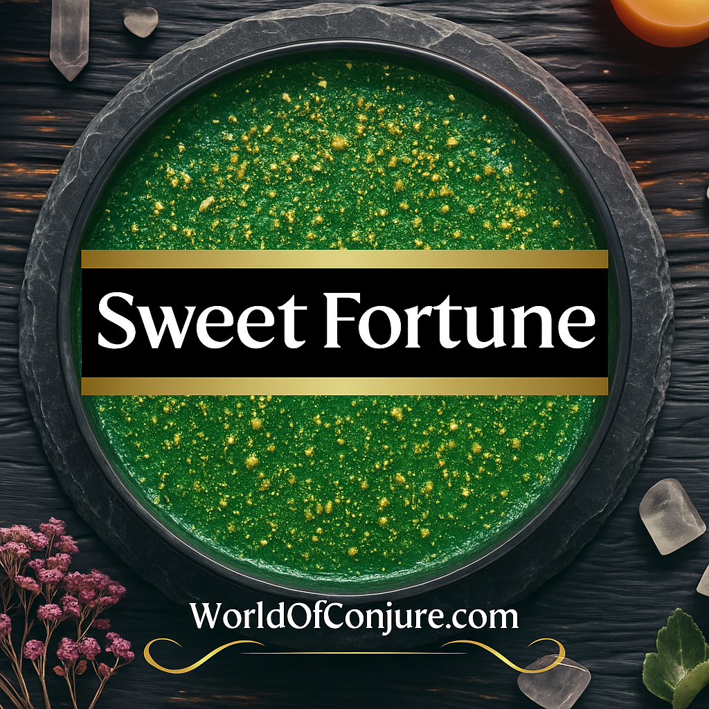 Sweet Fortune Candle | Draw Good Luck & Sweet Blessings | Money Flow, Opportunity & Favor | Fixed Rootwork Candle