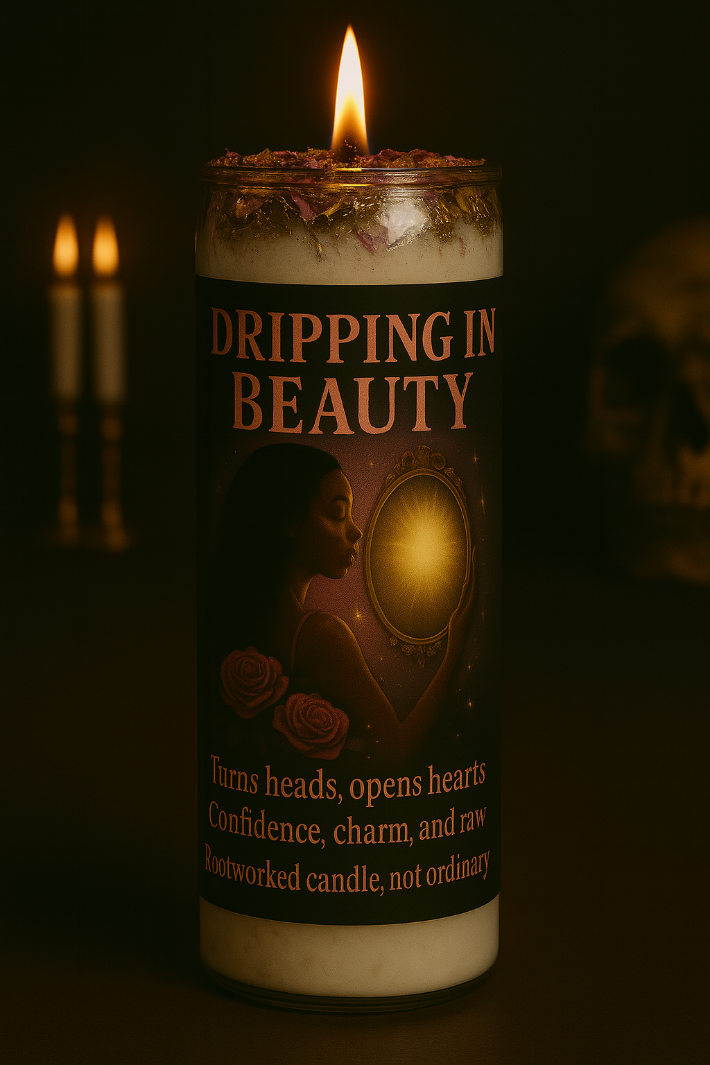Dripping in Beauty | Attraction | Confidence | Turns Heads | Rootwork Conjure Candle