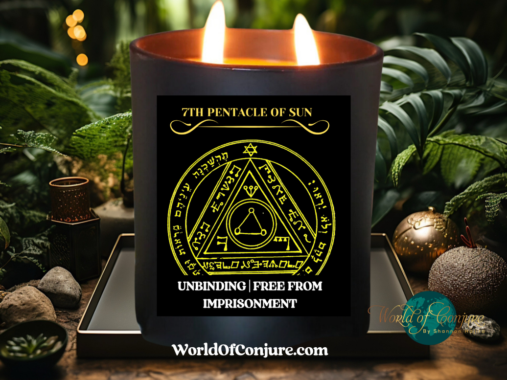 Unbinding | Free From Imprisonment | King Solomon 7th Pentacle of the Sun Ritual Candle Kit
