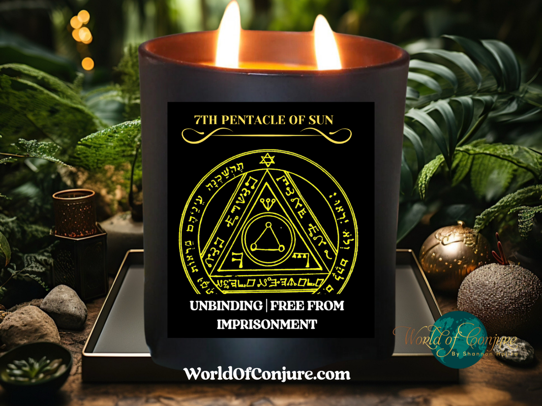 Unbinding | Free From Imprisonment | King Solomon 7th Pentacle of the Sun Ritual Candle Kit
