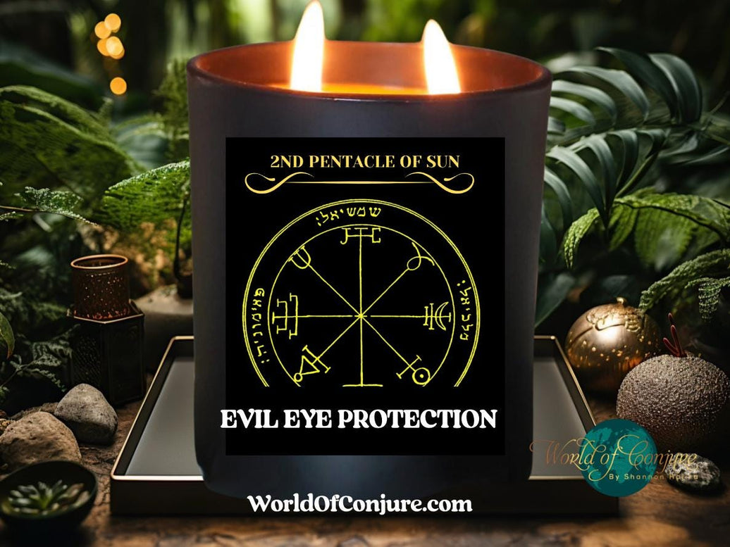 Evil Eye Protection | 2nd Pentacle of the Sun Conjure Candle Kit | King Solomon