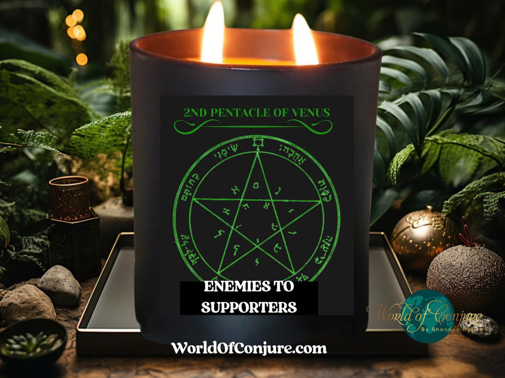 Enemies into Supporters | 2nd Pentacle of Venus Conjure Candle Kit | | King Solomon