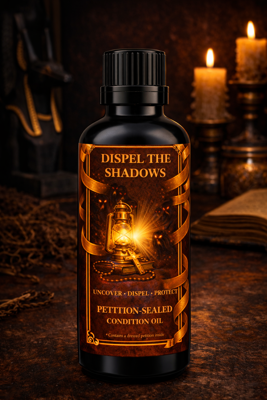 Dispel the Shadows Condition Oil | Uncover • Dispel • Protect | Petition-Sealed Rootwork Oil