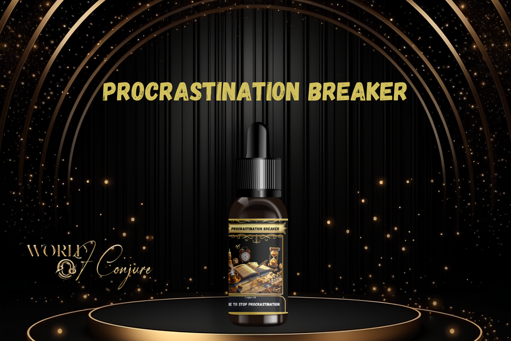 Procrastination Breaker Condition Oil | Motivation, Focus & Get-It-Done Energy