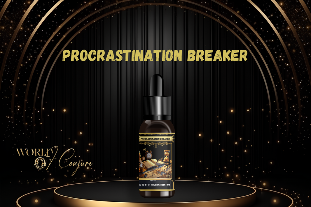 Procrastination Breaker Condition Oil | Motivation, Focus & Get-It-Done Energy