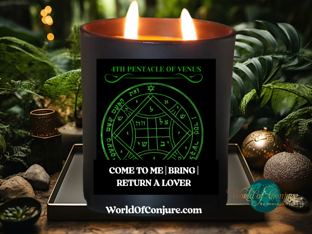 Come to Me | Bring | Return A Lover | King Solomon 4th Pentacle of Venus Ritual Candle Kit