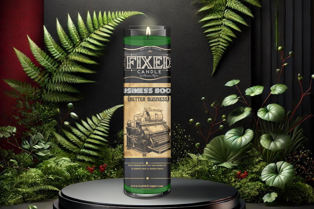 Business Boost Candle | Better Business Sales & Customers | Fixed Dressed 7 Day Glass Candle