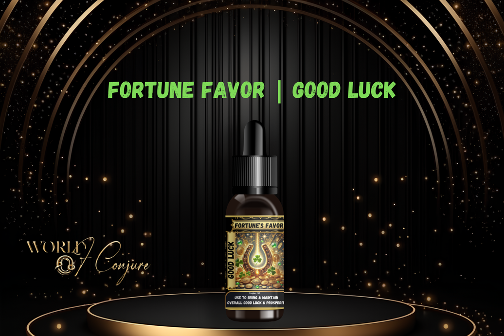 Fortune’s Favor Condition Oil | Good Luck, Favor & Spiritual Blessings | Open Roads of Opportunity