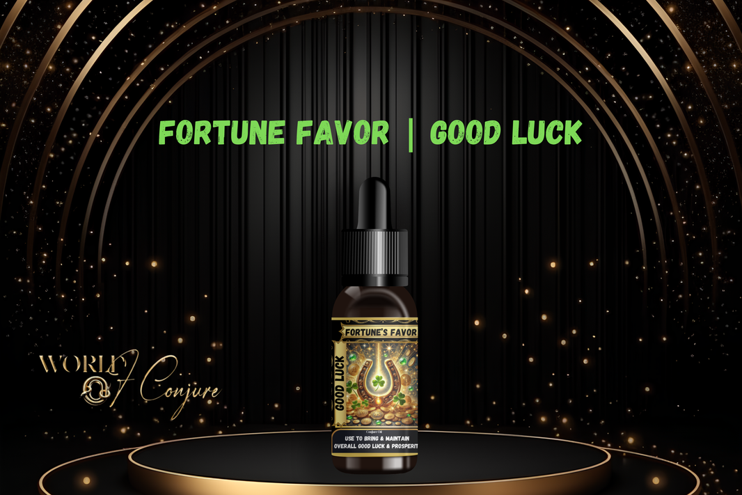 Fortune’s Favor Condition Oil | Good Luck, Favor & Spiritual Blessings | Open Roads of Opportunity