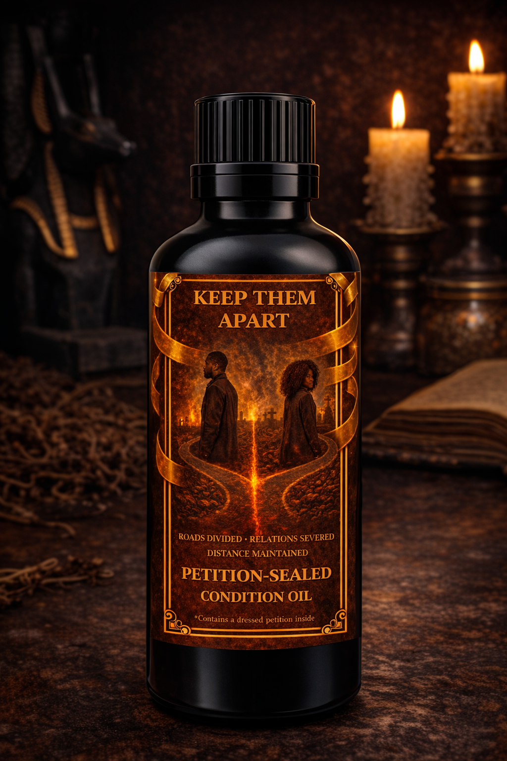 Keep Them Apart Condition Oil | Roads Divided • Relations Severed • Distance Maintained | Petition-Sealed Rootwork Oil