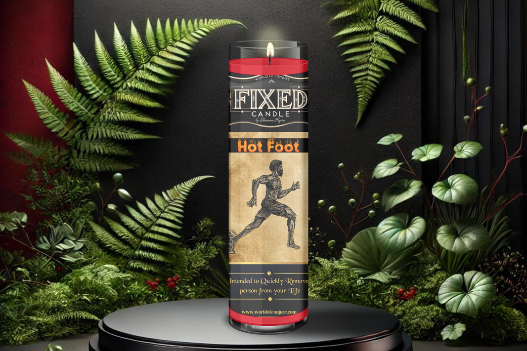 Hot Foot Candle | Hot Foot, Remove Enemies, Drive Folks Away | Fixed Dressed 7 Day Glass Candle