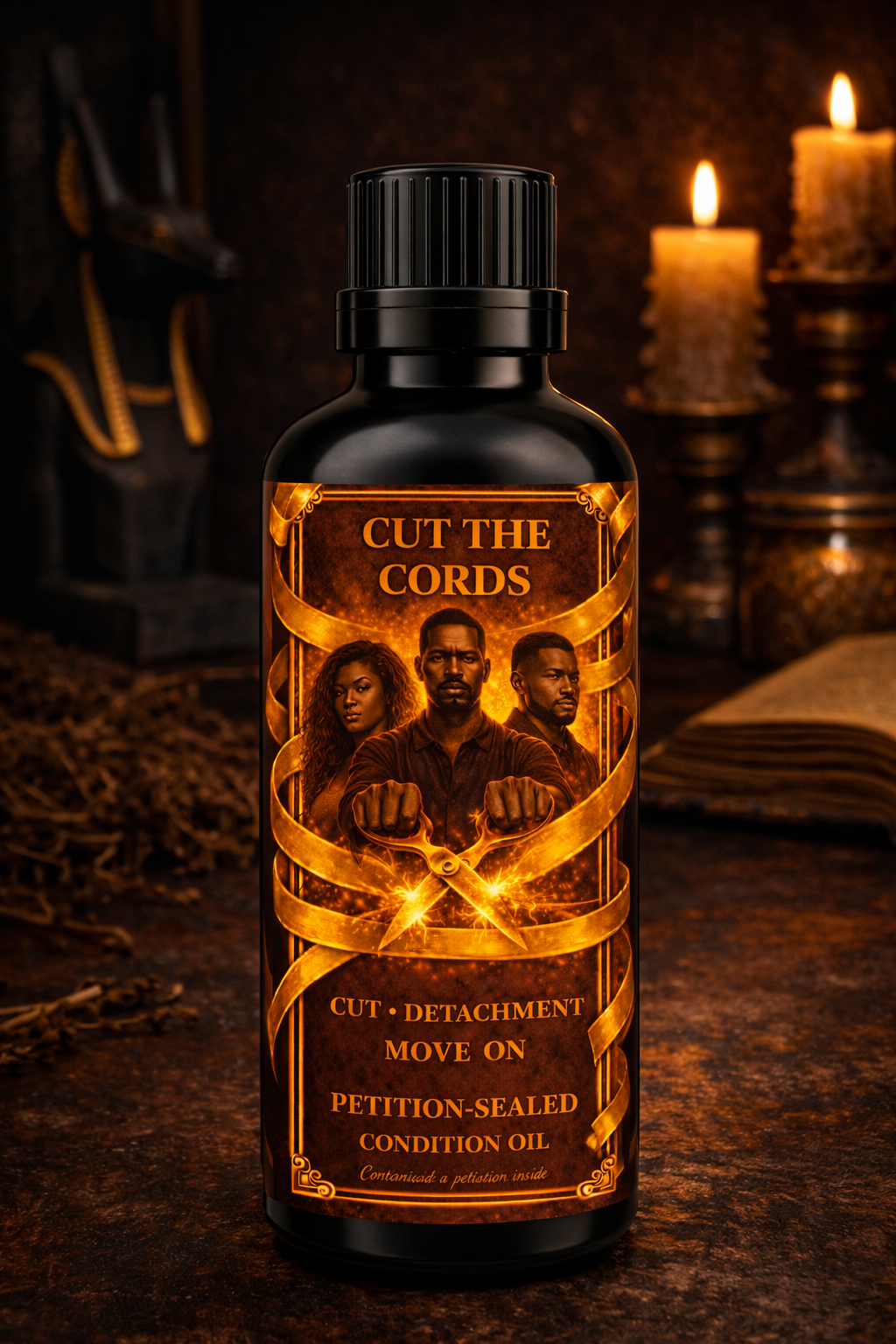 Cut the Cords Condition Oil | Cord Cutting • Detachment • Emotional Release | Petition-Sealed Rootwork Oil