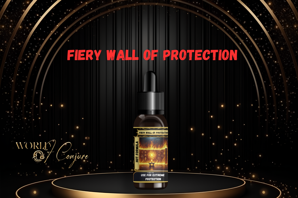 Fiery Wall of Protection Condition Oil | Block Hexes, Drive Back Evil, & Seal Your Spirit