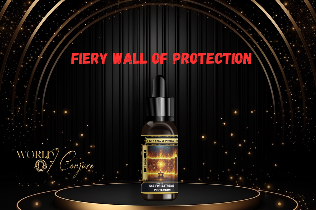 Fiery Wall of Protection Condition Oil | Block Hexes, Drive Back Evil, & Seal Your Spirit