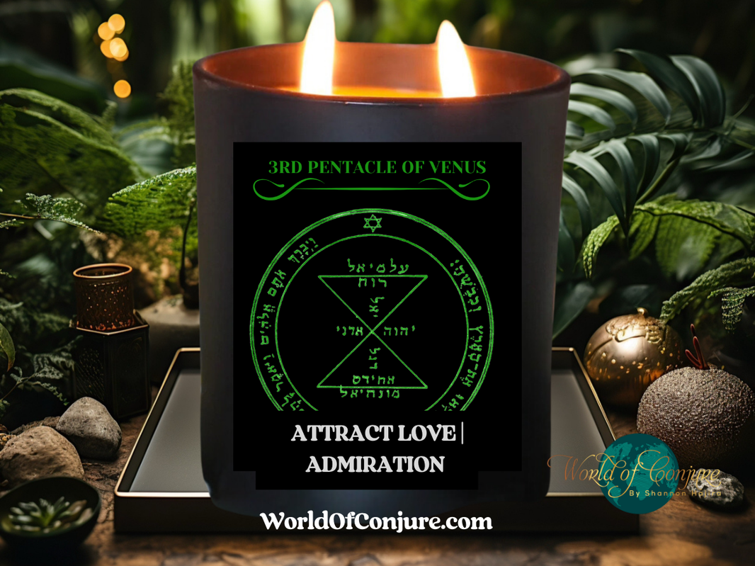 ATTRACT LOVE | ADMIRATION
King Solomon 3rd Pentacle of Venus Ritual Candle Kit