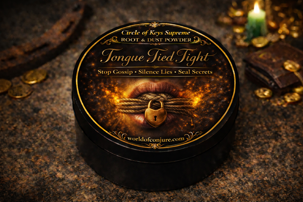 Tongue Tied Tight | Stop Gossip | Silence Lies | Seal Secrets | Root & Dust Powder