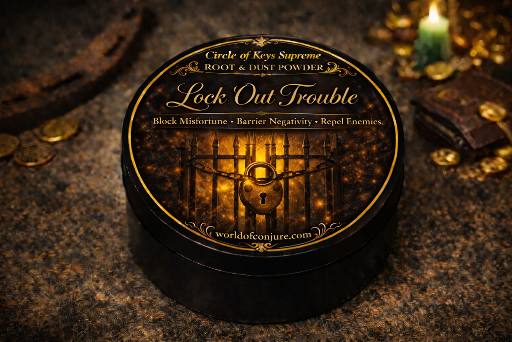 Lock Out Trouble | Protection | Block Negativity | Spiritual Defense | Root & Dust Powder