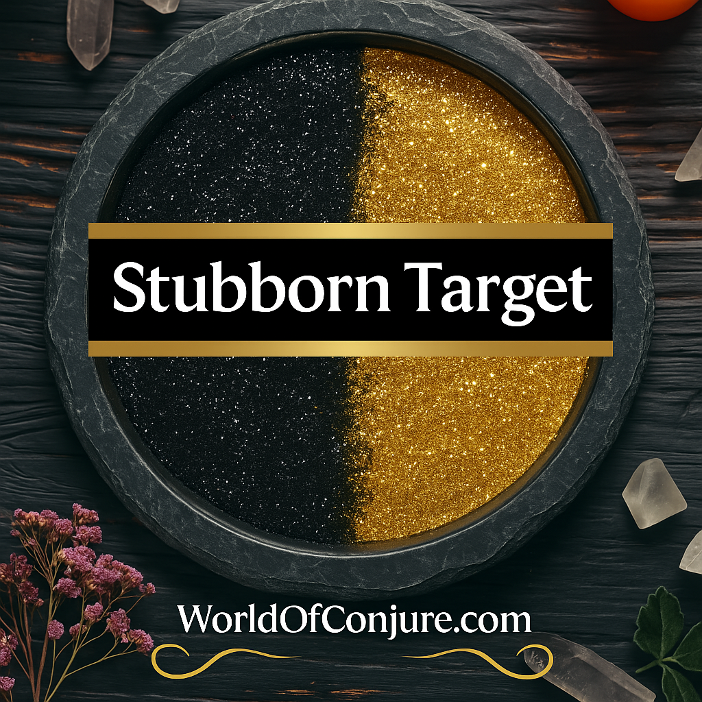 Stubborn Target Candle | Domination & Resistance Breaker & Control the Outcome | Fixed Hoodoo Ritual Candle
