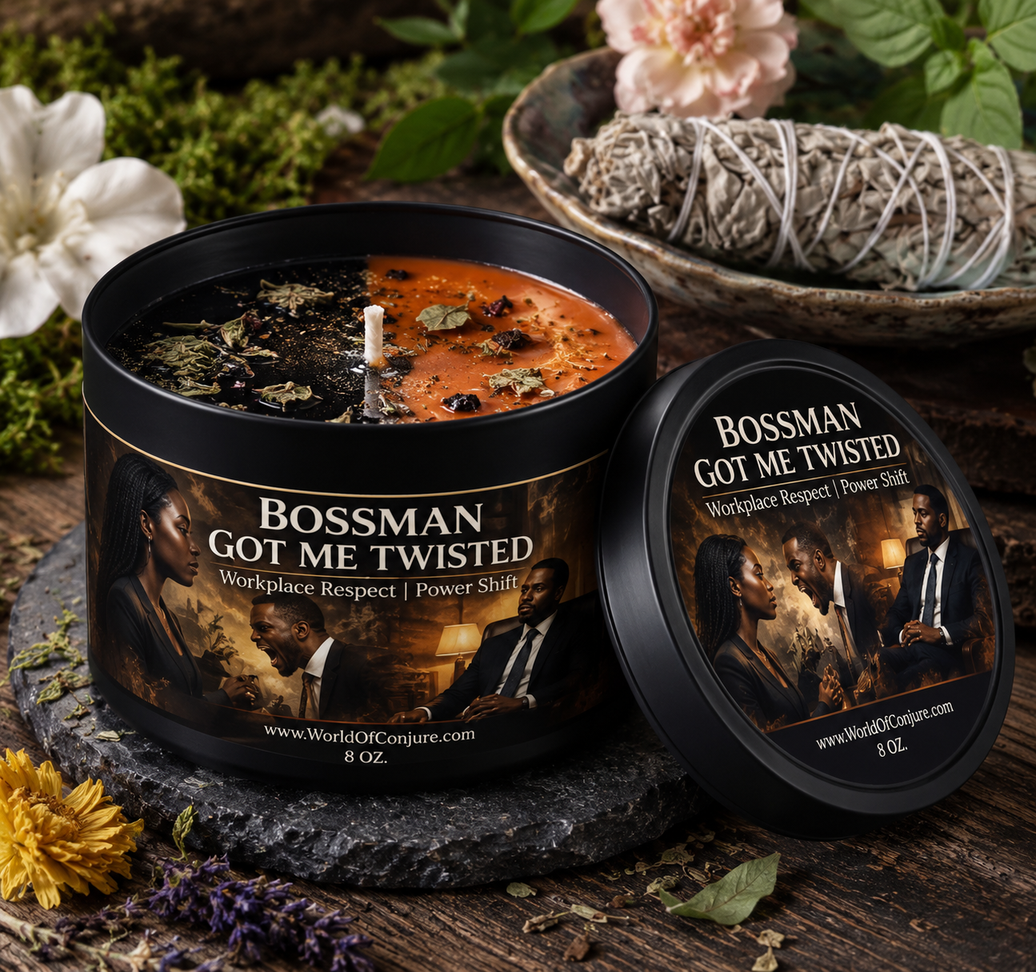 Bossman Got Me Twisted | Workplace Respect | Power Shift | – Conjure Candle