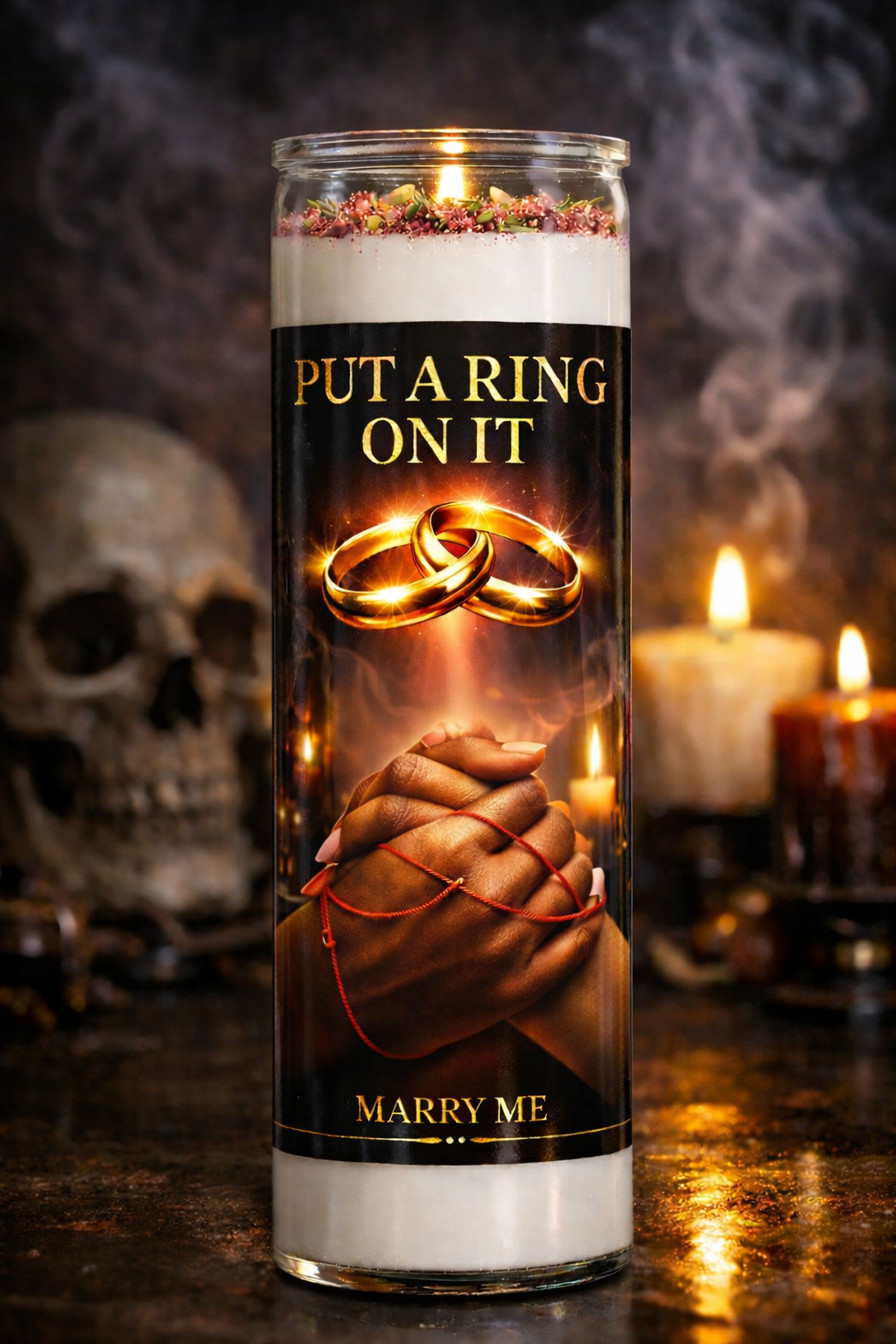 Put a Ring on It | Valentine Proposal Ritual | Marry Me Fixed Rootwork Conjure Candle