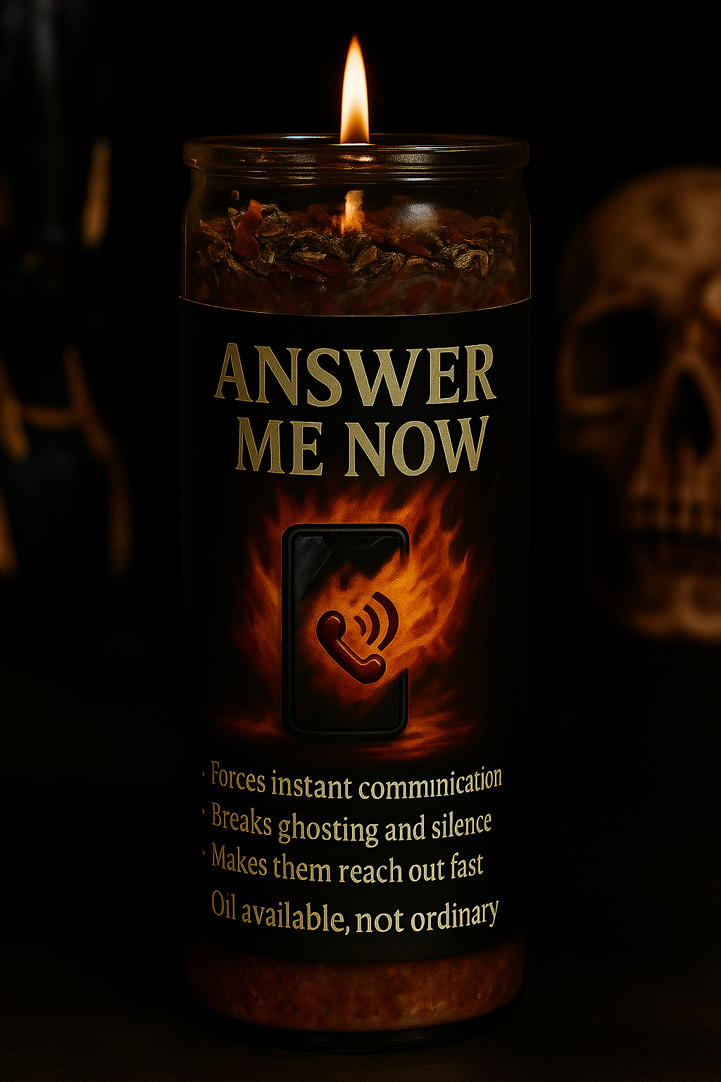 Answer Me Now Candle | Communication | Instant Call or Text | Speak Up Fast |  Rootwork Candle