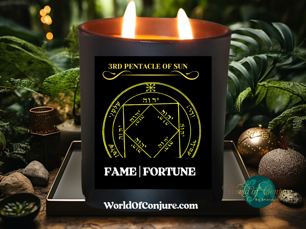 FAME | FORTUNE | King Solomon 3rd Pentacle of the Sun Ritual Candle Kit