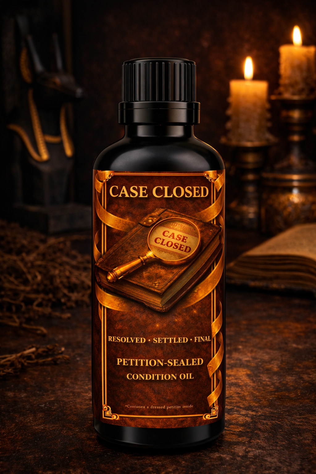 Case Closed Condition Oil | Resolved • Settled • Final | Petition-Sealed Rootwork Oil