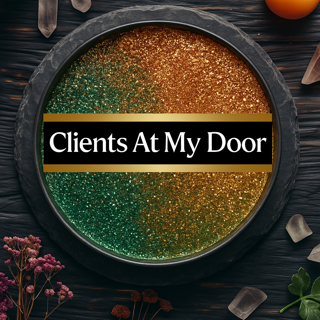 Clients At My Door Candle | Bring New Customers Fast | Business Flow, Bookings & Sales | Fixed Rootwork Candle
