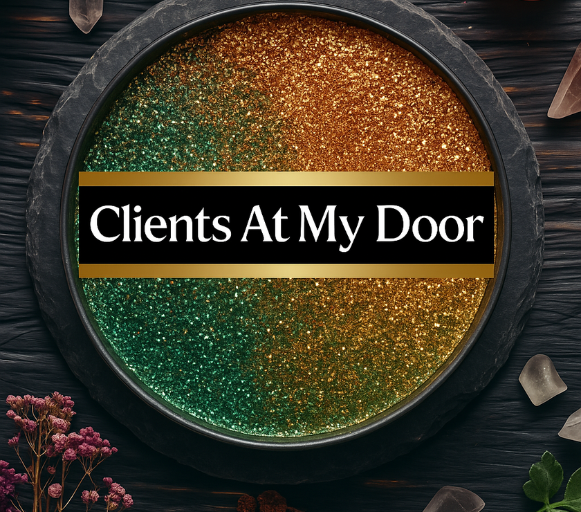 Clients At My Door Candle | Bring New Customers Fast | Business Flow, Bookings & Sales | Fixed Rootwork Candle