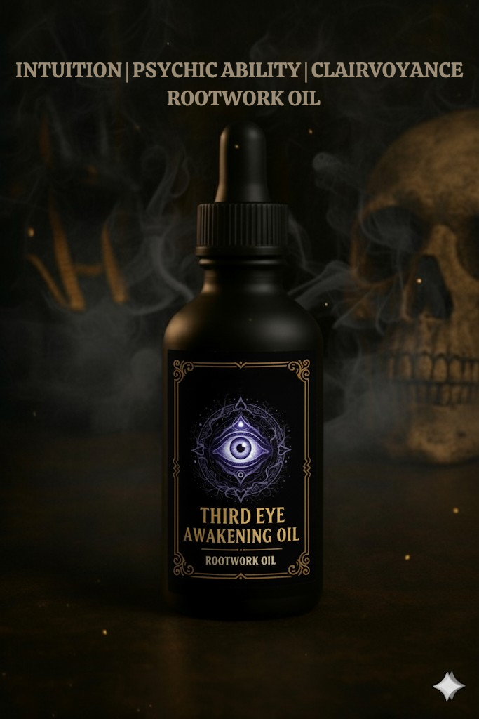 Third Eye Awakening Oil | Intuition | Spiritual Sight | Clair Knowing | Rootwork Oil
