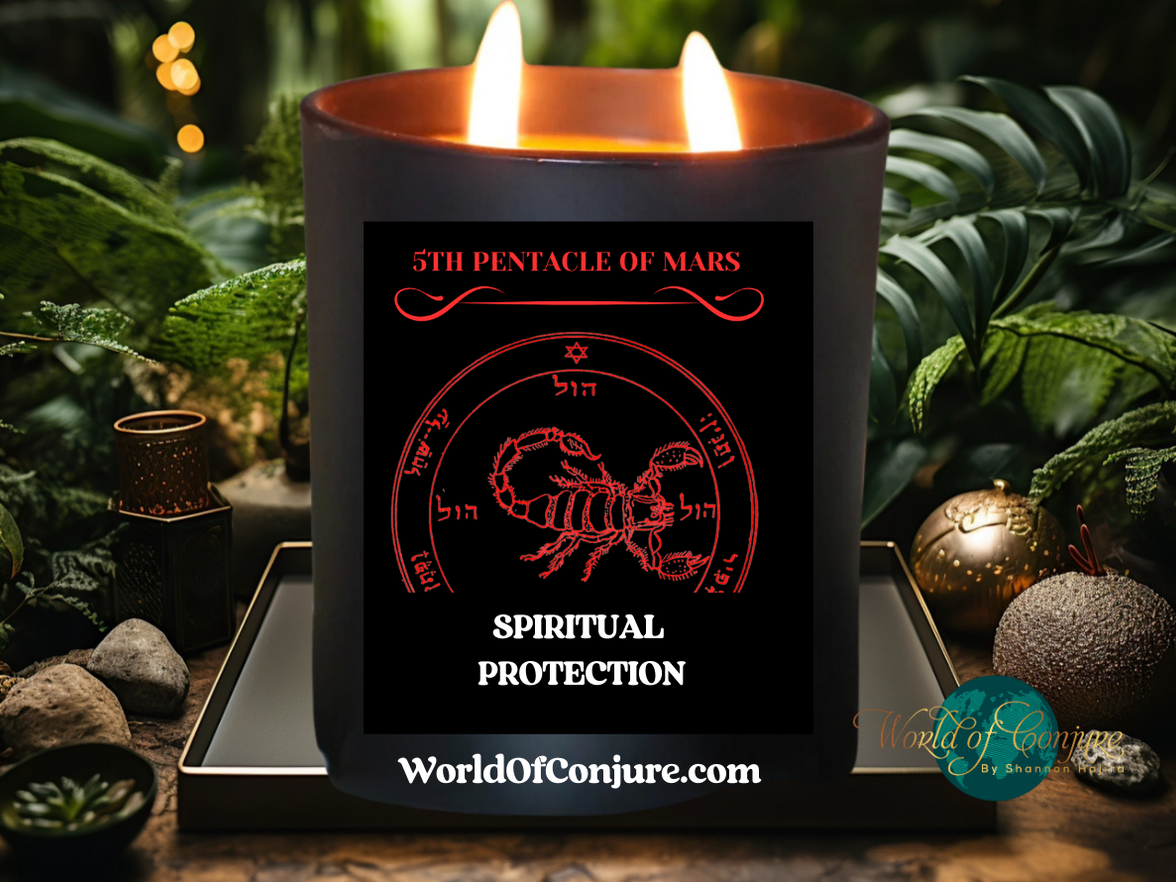 SPIRITUAL PROTECTION | King Solomon 5th Pentacle of Mars Ritual Candle Kit