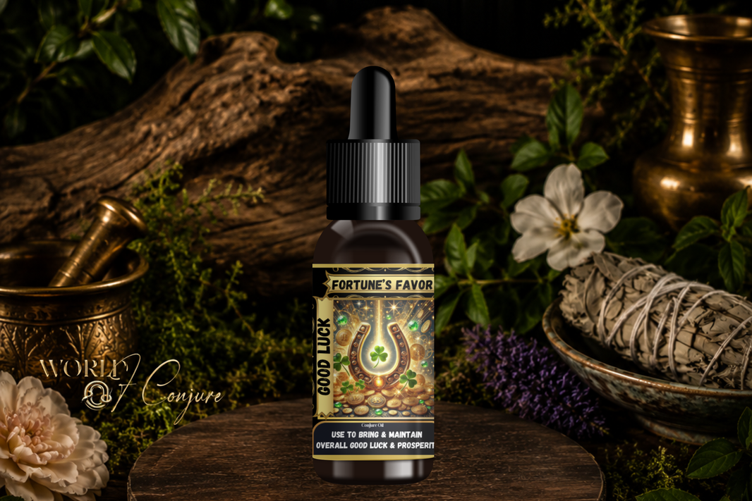 Fortune’s Favor | Good Luck, Favor & Spiritual Blessings | Open Roads of Opportunity Condition Oil
