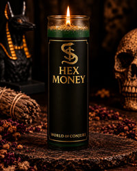 Hex Money Candle & Oil Duo for Cursed Finances | Uncross, Reverse & Reclaim Wealth