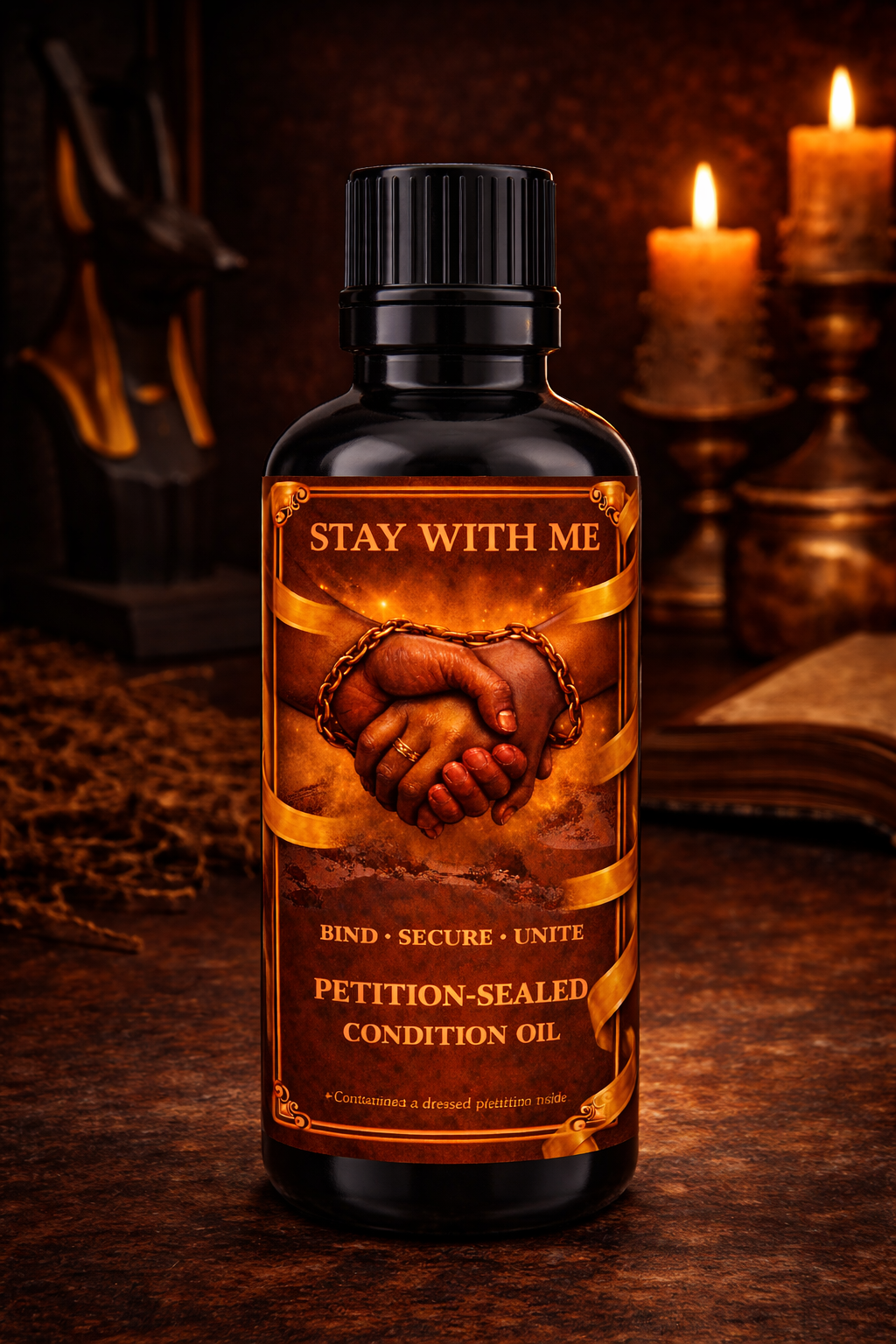 Stay With Me Condition Oil | Bind • Secure • Unite | Petition-Sealed Rootwork Oil