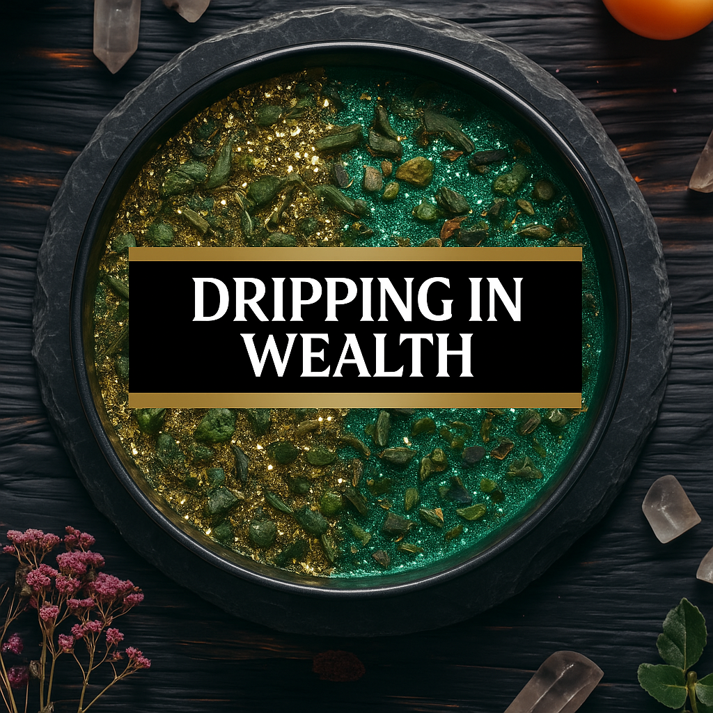 Dripping In Wealth | Money Flow • Fast Prosperity • High-Dollar Blessings | Rootwork Candle