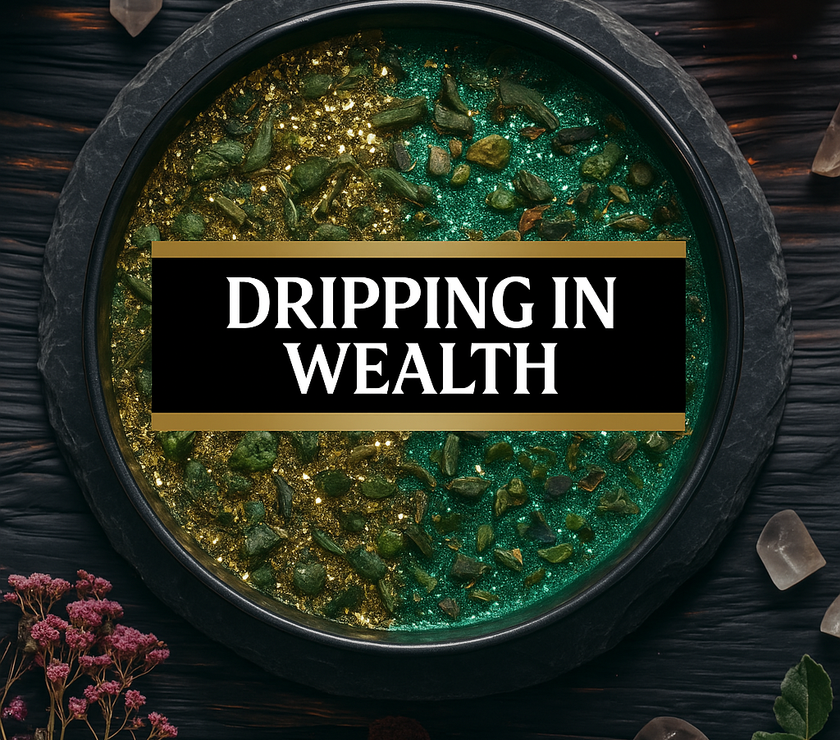 Dripping In Wealth | Money Flow • Fast Prosperity • High-Dollar Blessings | Rootwork Candle