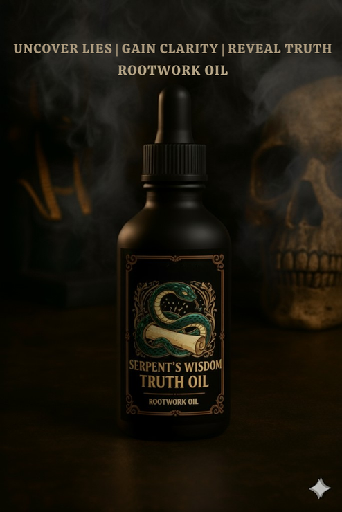 Serpent’s Wisdom Truth Oil | Uncover Lies | Gain Clarity | Reveal Truth | Rootwork  Oil