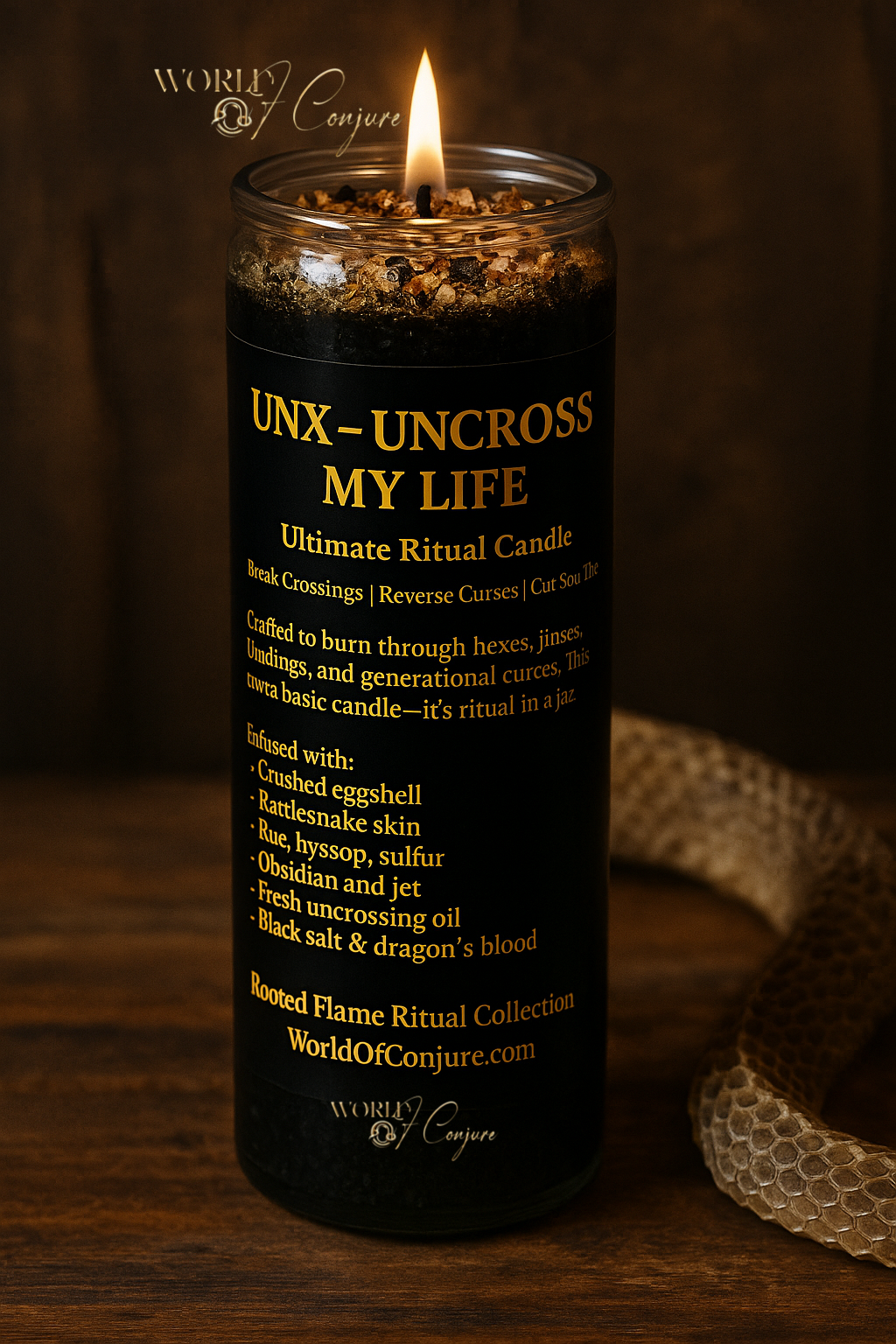 UNX Candle | Uncross My Life, Break Curses, Cut Soul Ties & Hexes | Ultimate Fixed Conjure Candle