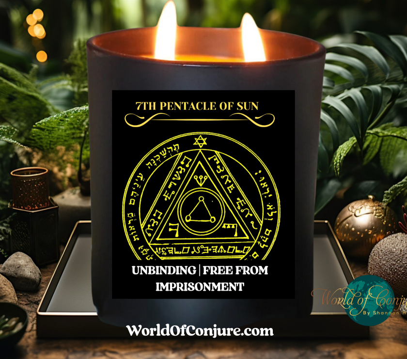 Unbinding | Free From Imprisonment | King Solomon 7th Pentacle of the Sun Ritual Candle Kit