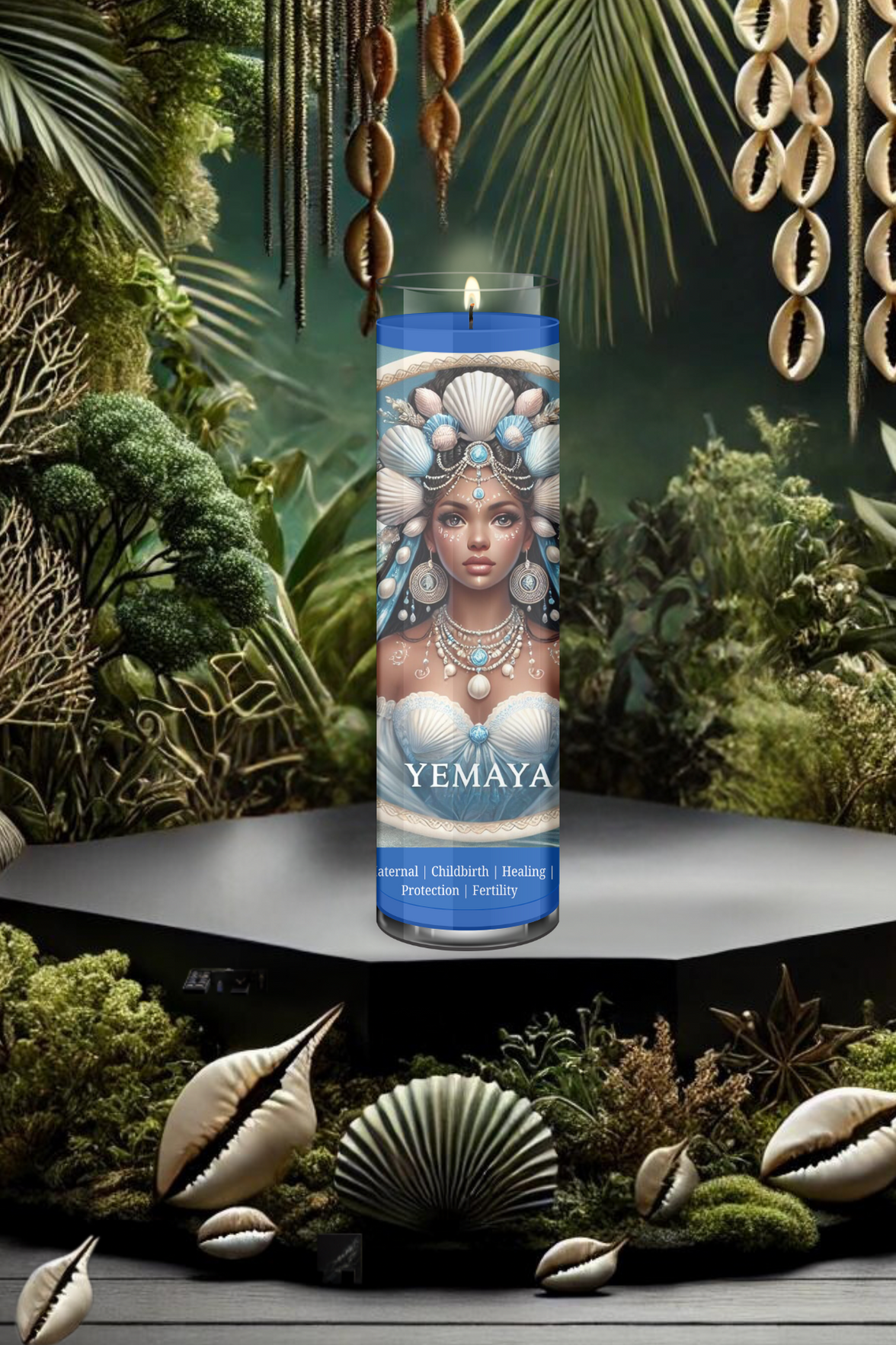 Yemaya Orisha Offering Candle