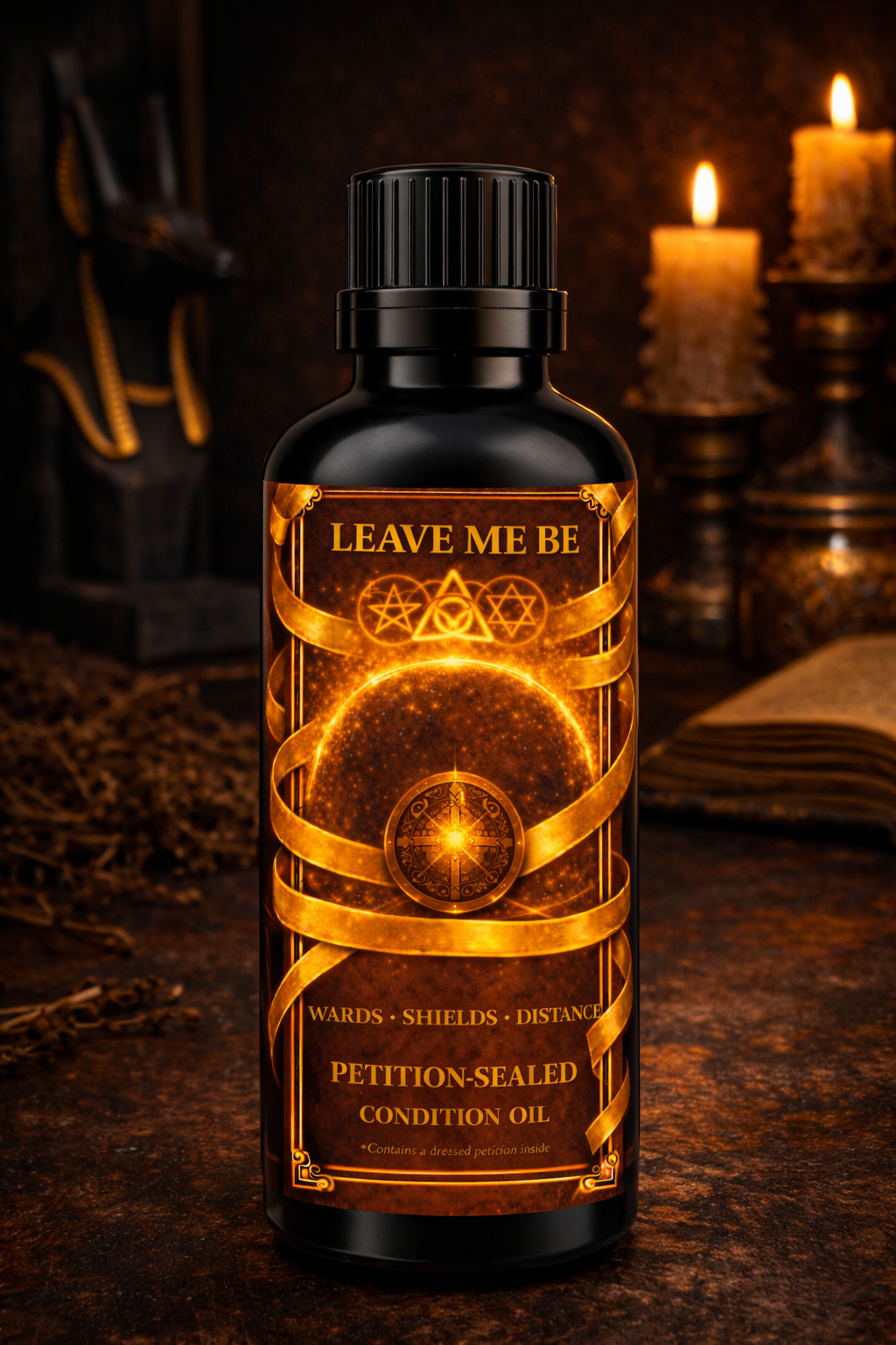 Leave Me Be Condition Oil | Protection • Wards • Distance | Petition-Sealed Rootwork Oil