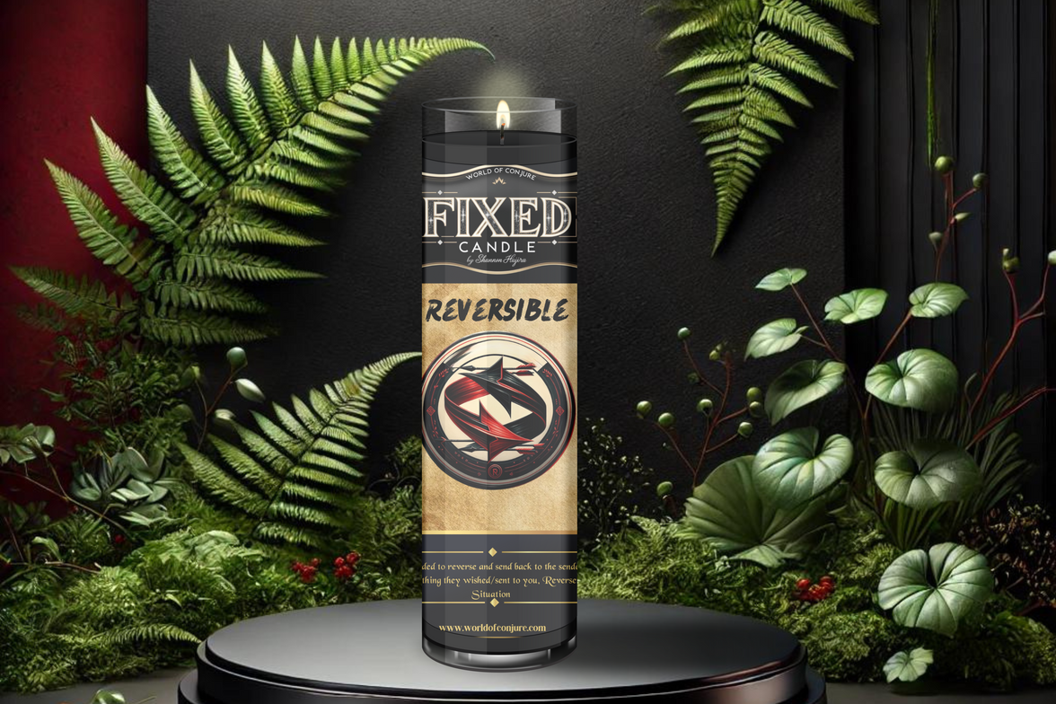 Reversal Candle | Reverse Any Situation, Send It Back | Fixed Dressed 7 Day Glass Candle