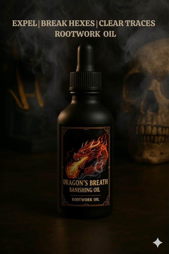 Dragon’s Breath Banishing Oil | Expel Negativity | Clear Traces | Fiery Rootwork  Oil