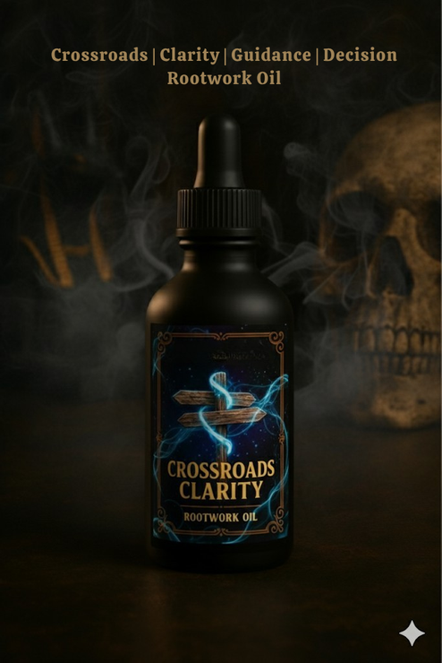 Crossroads Clarity Oil | Road Opening | Guidance | Decision-Making | Rootwork Oil