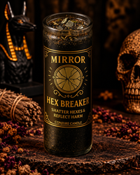 Mirror Hex Breaker Candle & Oil Duo for Reversal & Reflection | Send That Mess Back